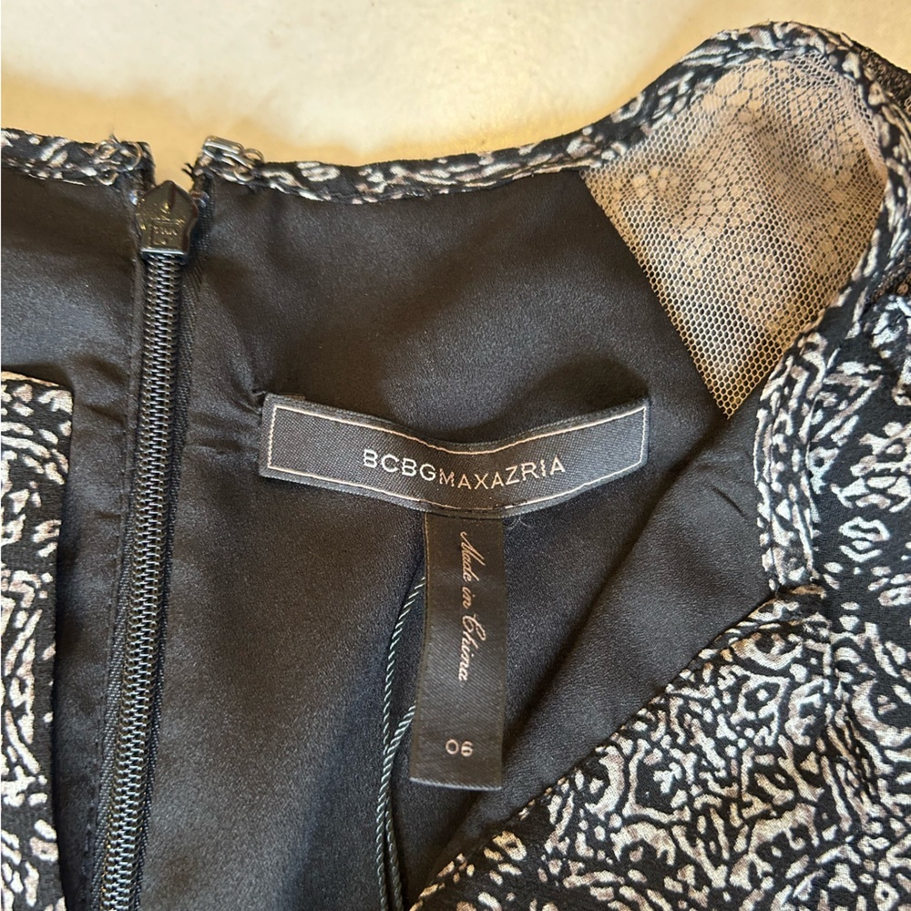 Cocktail dress in black and white design